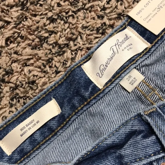 🐠Universal Thread 90’s Baggy Relaxed Fit Blue Jeans Size 2 | NWT! - Picture 6 of 7